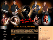Tablet Screenshot of blackhorse-music.cz